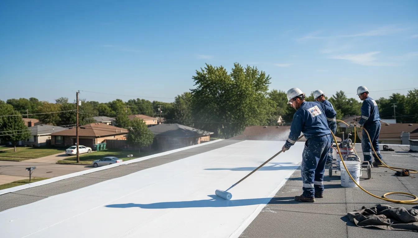 Commercial roof coating in Morganville, NJ near me